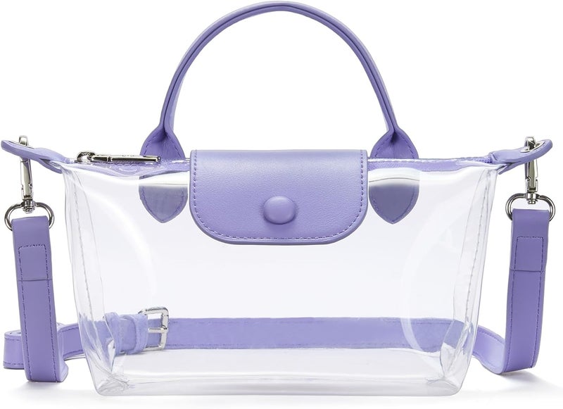 Bostanten Clear Bag for Stadium Approved Small Crossbody Purse Handbags for Concerts Sports Events - Image 1